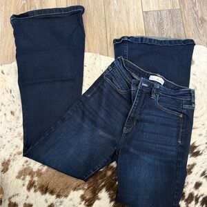 KanCan Blue Flare Wide Leg Jeans Stretchy Denim